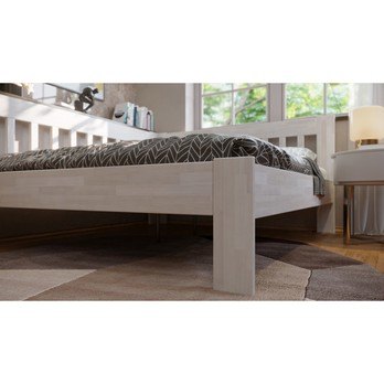 Rohová posteľ APOLONIE ľavá, buk/biela, 180x200 cm 5