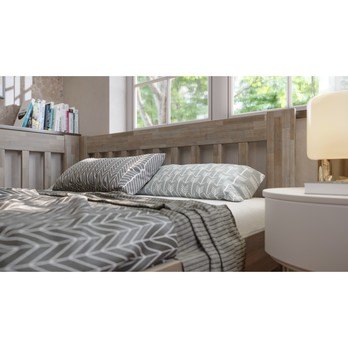 Rohová posteľ APOLONIE ľavá, buk/sivá, 160x200 cm 5