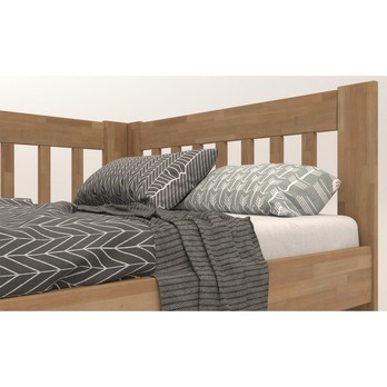 Rohová posteľ APOLONIE buk/ľavá, 140x200 cm 3