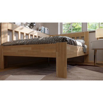 Rohová posteľ APOLONIE buk/ľavá, 140x200 cm 5