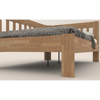 Rohová posteľ APOLONIE buk/ľavá, 140x200 cm 7