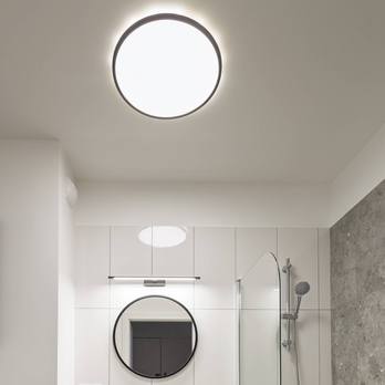 Stropné svietidlo AQUA čierna/biela, priemer 50 cm 2
