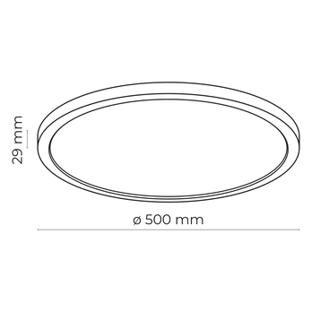 Stropné svietidlo AQUA čierna/biela, priemer 50 cm 6