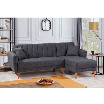 Sedacia súprava AQUA pravá, tmavosivá 1