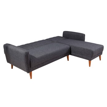 Sedacia súprava AQUA pravá, tmavosivá 2