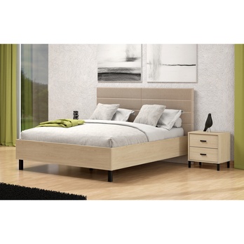 Posteľ ARABELA dub sonoma/béžová, 160x200 cm 1