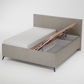Posteľ s roštom ARAGON svetlohnedá, 180x200 cm 4