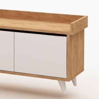 Predsieňová zostava ARASSO biela/dub 2