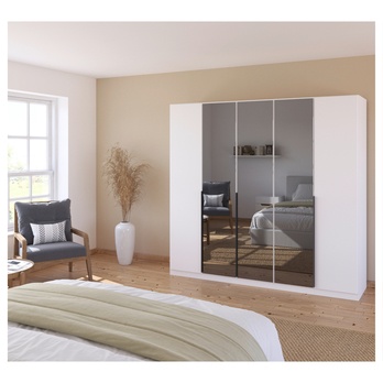 Šatníková skriňa ARCENIA II alpská biela 1