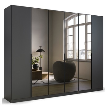 Šatníková skriňa ARCENIA III sivá metalická 3