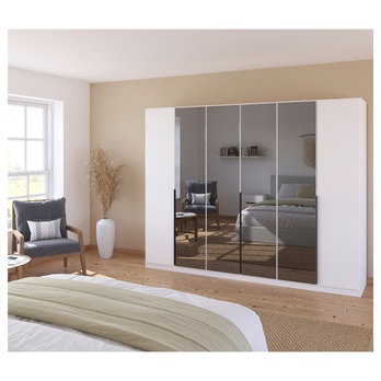 Šatníková skriňa ARCENIA III alpská biela 1