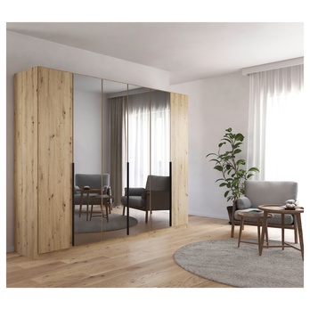 Šatníková skriňa ARCENIA III dub artisan 1