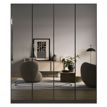 Šatníková skriňa ARCENIA IV sivá metalická 3