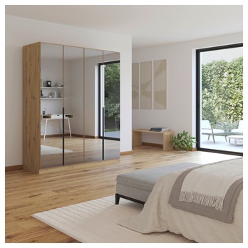 Šatníková skriňa ARCENIA IV dub artisan 1