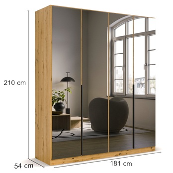 Šatníková skriňa ARCENIA IV dub artisan 4