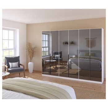 Šatníková skriňa ARCENIA VI alpská biela 1