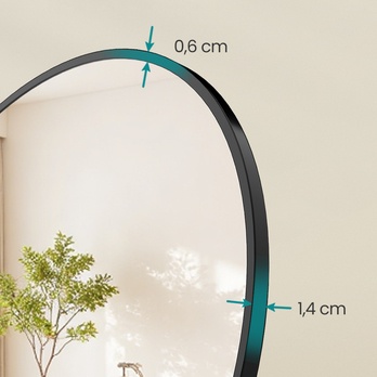 Stojanové zrkadlo ARCHED 1 čierna 3