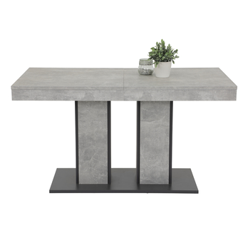 Jedálenský stôl ARESSA betón/čierna 2