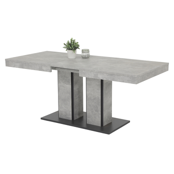 Jedálenský stôl ARESSA betón/čierna 1