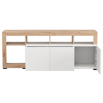 TV komoda ARGYLL 154 1Z1D biela/dub artisan 2