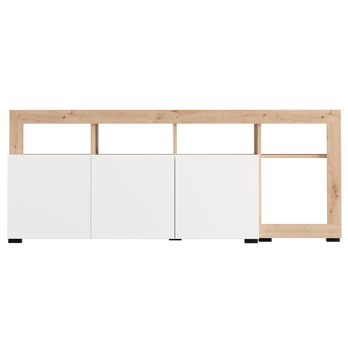 TV komoda ARGYLL 154 1Z1D biela/dub artisan 6