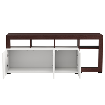 TV komoda ARGYLL 154 3D biela/tmavý dub 7