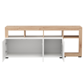 TV komoda ARGYLL 154 biela/dub artisan 2