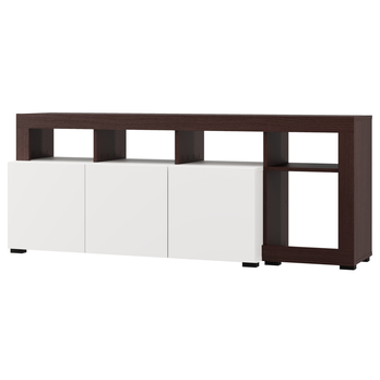 TV komoda ARGYLL 154 biela/tmavý dub 4