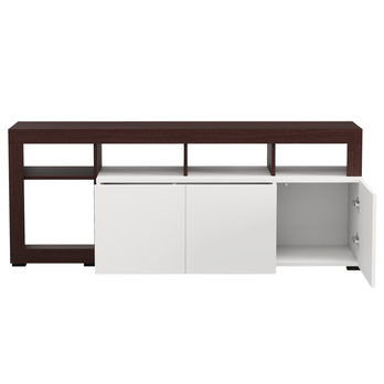 TV komoda ARGYLL 154 biela/tmavý dub 7