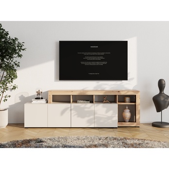 TV komoda ARGYLL 192 2Z kašmírová/dub artisan 3