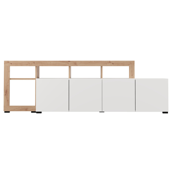 TV komoda ARGYLL 192 4D biela/dub artisan 6