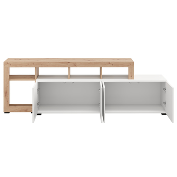 TV komoda ARGYLL 192 biela/dub artisan 2