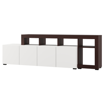 TV komoda ARGYLL 192 biela/tmavý dub 4