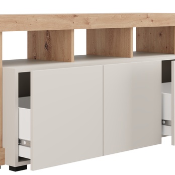 TV komoda ARGYLL 192 kašmírová/dub artisan 8