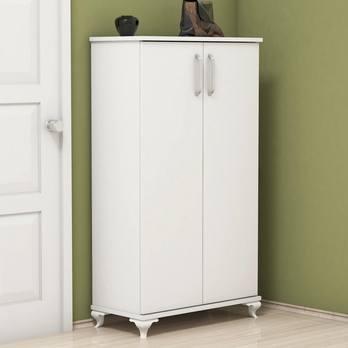 Skrinka na topánky/komoda ARI biela 4