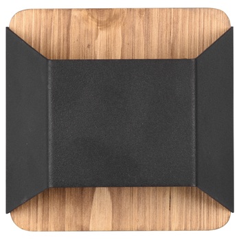 Nástenné LED svietidlo ARINO svetlé drevo/čierna 5