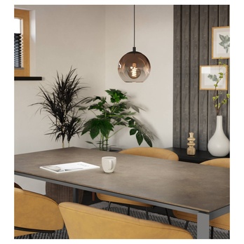 Závesné svietidlo ARISCANI čierna/hnedá 1