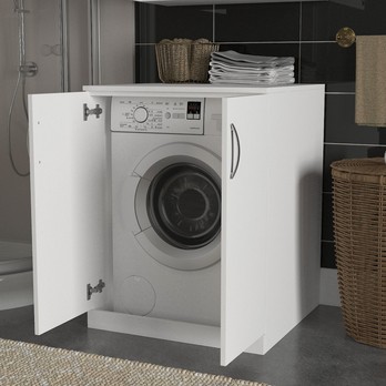 Kúpeľňová skrinka na práčku ARIZONA III biela 1