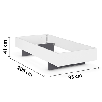 Posteľ ARIZONA III biela, 90x200 cm 3