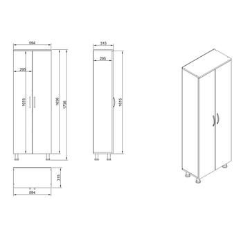 Kúpeľňová skriňa ARIZONA VII biela 5