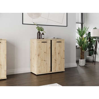 Komoda ARLANA 1 dub artisan/čierna 1