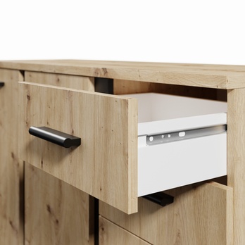 Komoda ARLANA 5 dub artisan/čierna 4