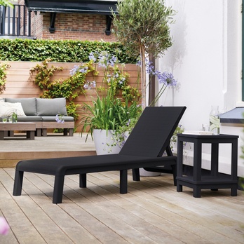 Záhradné ležadlo ARLIE grafitová 1
