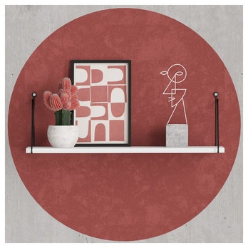 Nástenná polica ARMONI 2 čierna/biela 1