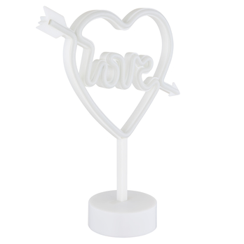 Stolná LED lampa ARMOR biela/ružová 3