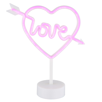 Stolná LED lampa ARMOR biela/ružová 4