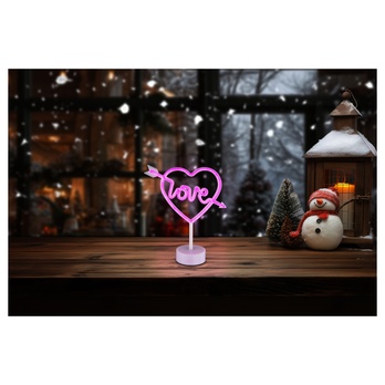 Stolná LED lampa ARMOR biela/ružová 1