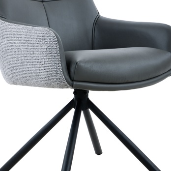 Jedálenská stolička ARNEA I sivá 8