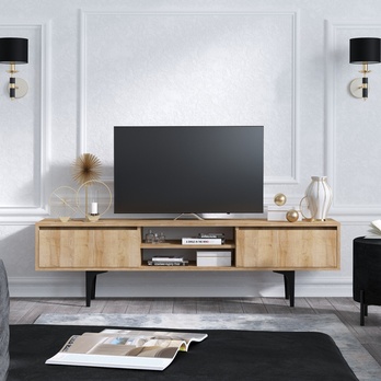 TV komoda ARTEMIS dub/čierna 1