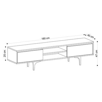 TV komoda ARTEMIS dub/čierna 3